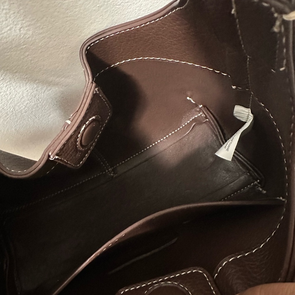 Steve Madden Dark Brown Leather Shoulder Bag - Picture 9 of 11